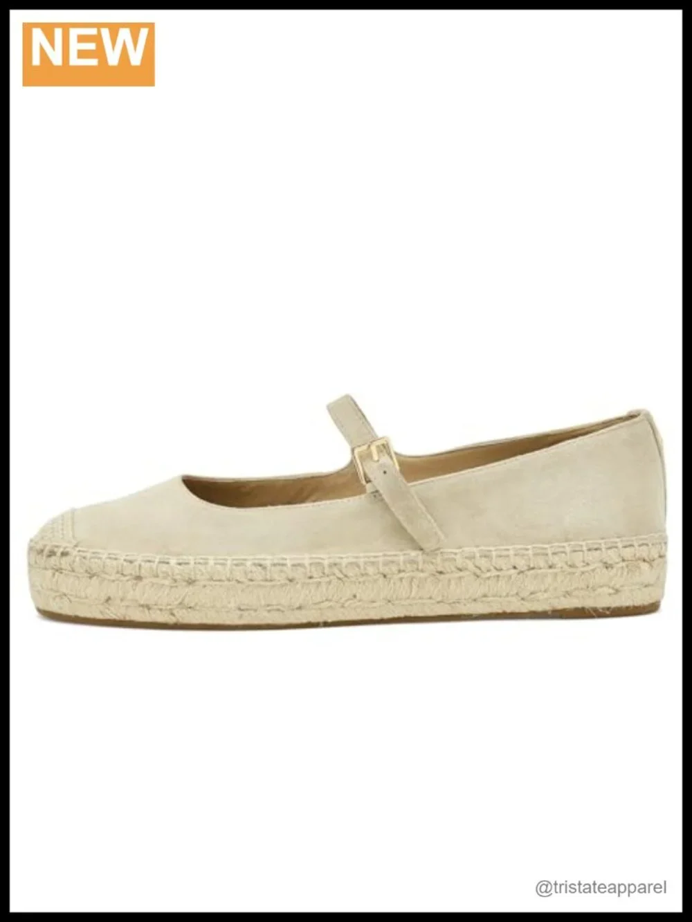 Suede Mary Jane Espadrille Platform Buckle Strap Low Top Shoe